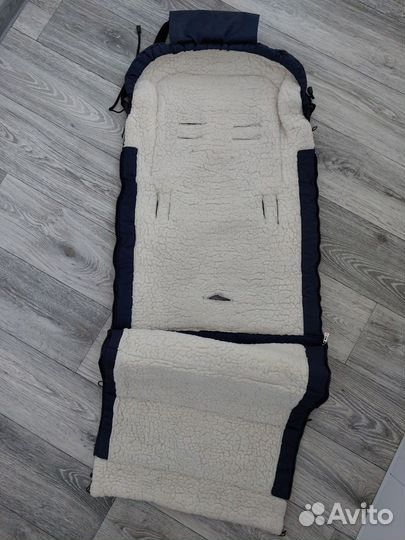 Конверт на овчине в коляску leader kids