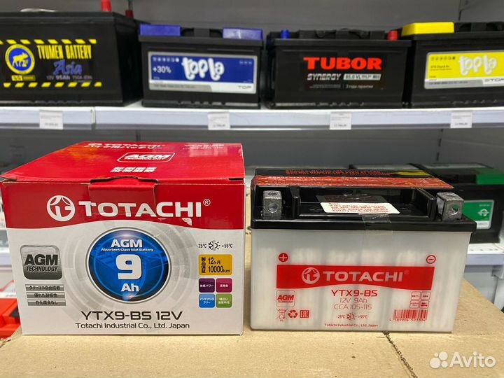 Аккумулятор Totachi YTX9-BS