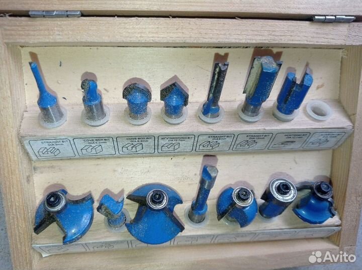 Набор фрез победитовых по дереву Диолд 15х