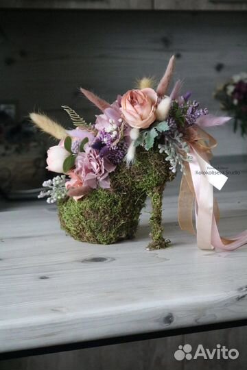 Букет из сухоцветов необычный