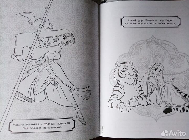 Раскраски Аладдин 2 шт. Цена за всё