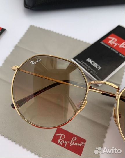 Очки ray ban Jack коричневые