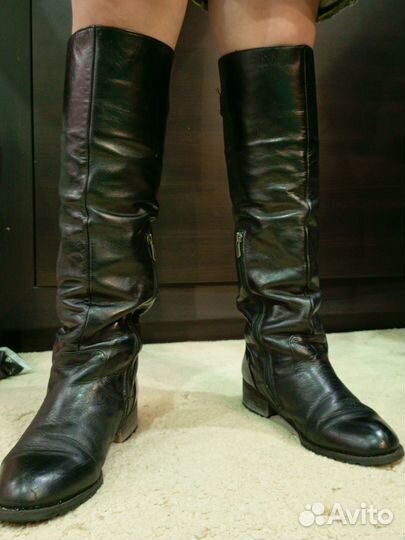 Сапоги зимние натуральная кожа р. 38 Польша