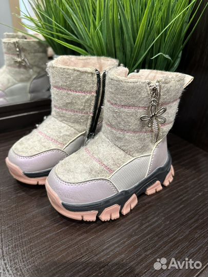 Ботинки зимние для девочки 23 размер