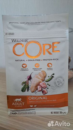 Сухой корм для кошек Wellness Core Индейка 300 гр