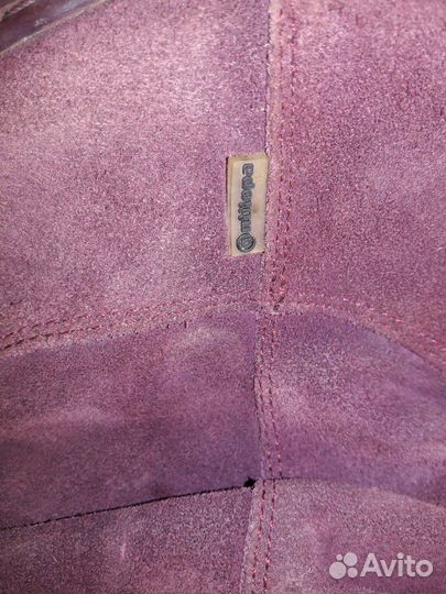 Сапоги замшевые