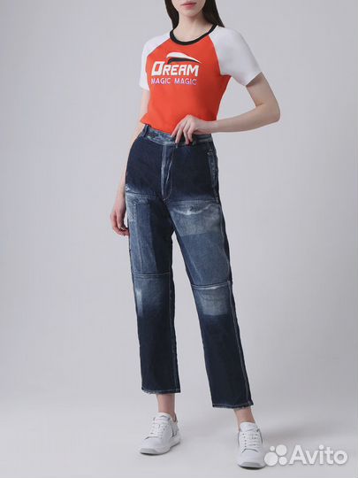 Футболка хлопковая с принтом Kenzo