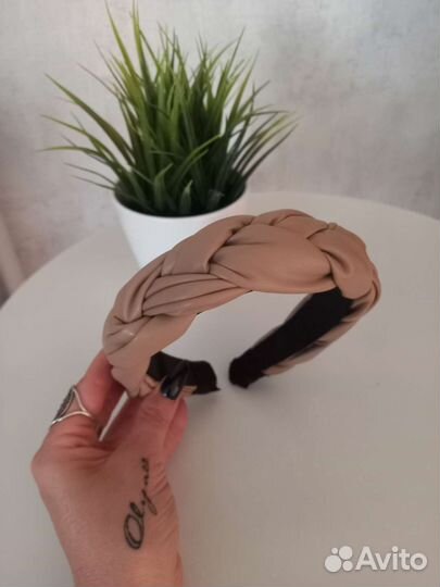 Кожаный ободок