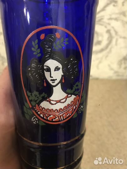 Ваза. СССР. Кобальтовое стекло. Винтаж