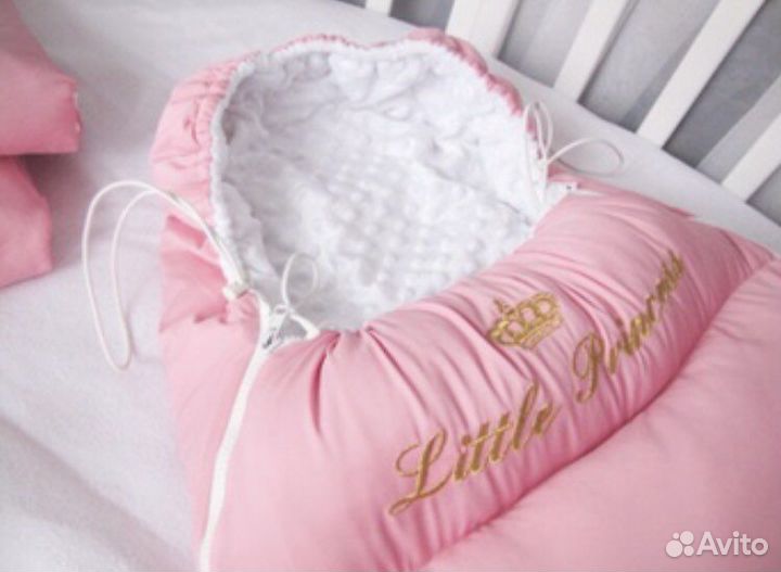 Теплый конверт в коляску для девочки