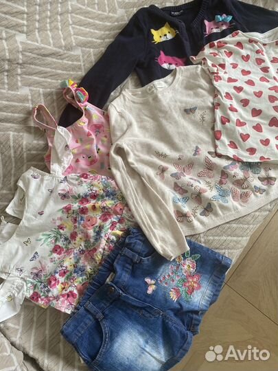 Одежда для девочки пакетом 5-6 лет
