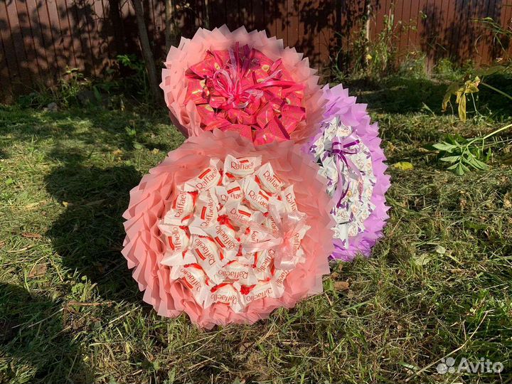 Сладкие букеты из конфет