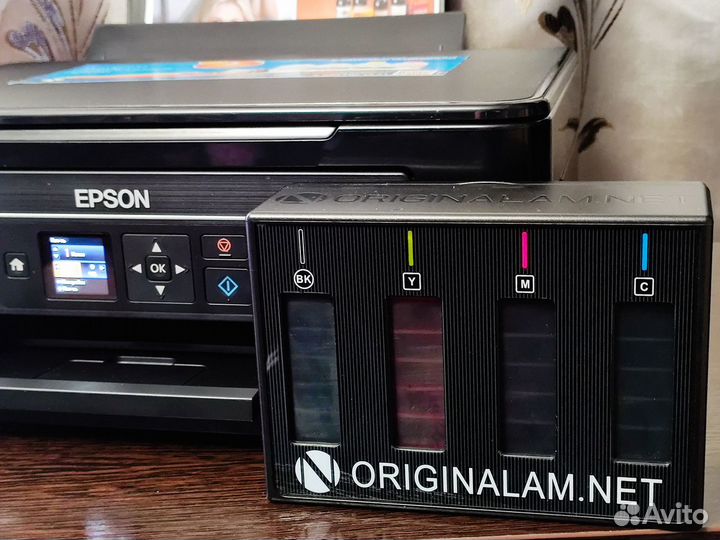 Мфу Epson XP-342 с снпч и чернилами