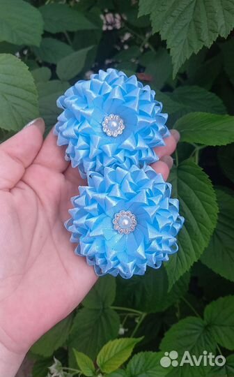 Бантики для волос ручной работы