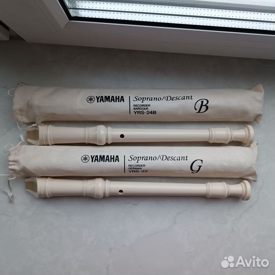 Блокфлейты Yamaha YRS-24B и YRS-23