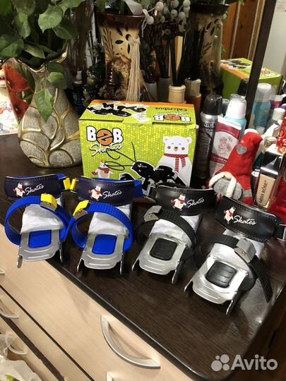 Коньки детские раздвижные двухполозные р.24-34