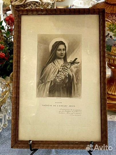 Литография Святая Тереза из Лизье