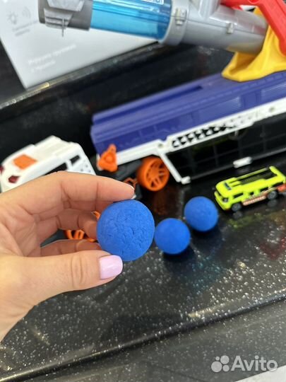 Грузовик с пушкой и машинкой Happy Baby