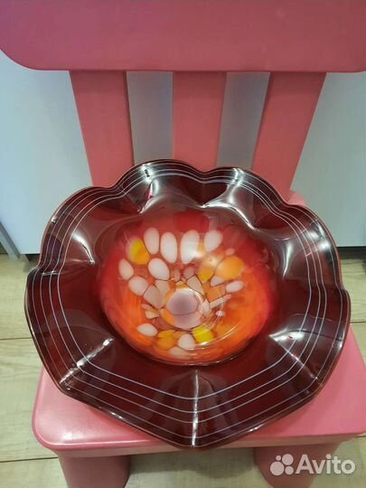 Ваза, конфетница стекло Винтаж