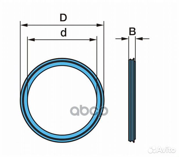 Сальник ступицы BPW 115*137*8 02.5664.57.00 BPW