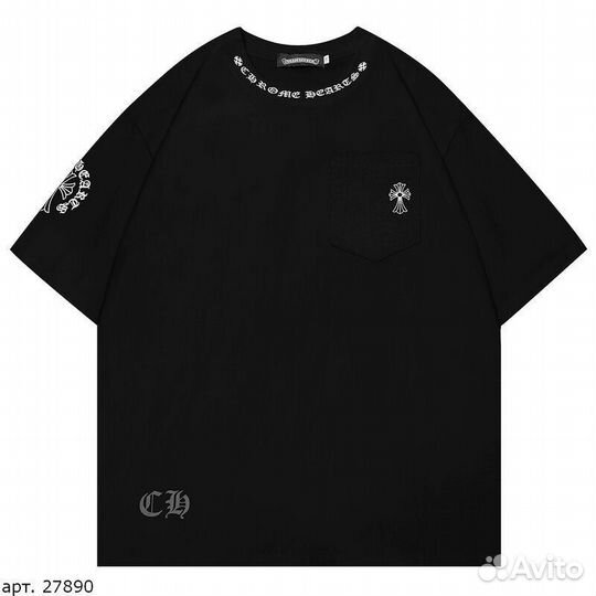 Футболка Chrome Hearts Черная