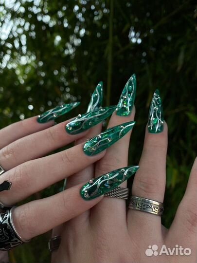 Модель на маникюр наращивание бесплатно