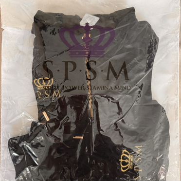 Спортивный костюм spsm черный бархатный