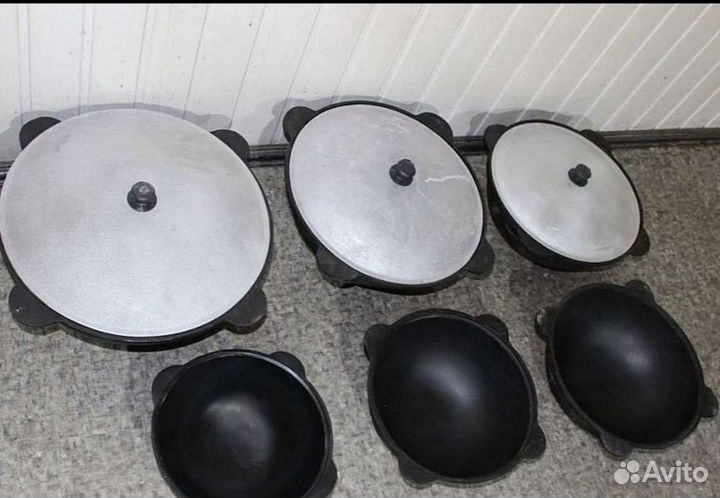 Казан чугунный 12 литров крышкой