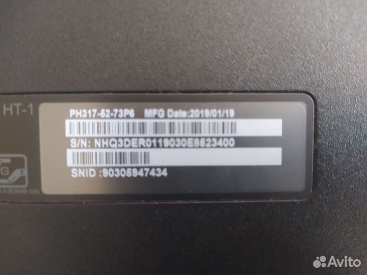 Ноутбук acer predator helios 300