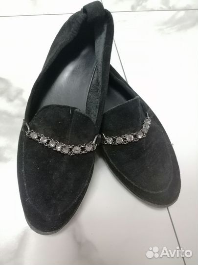Туфли замшевые