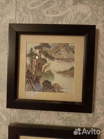 Литография-Гравюра картина под стеклом