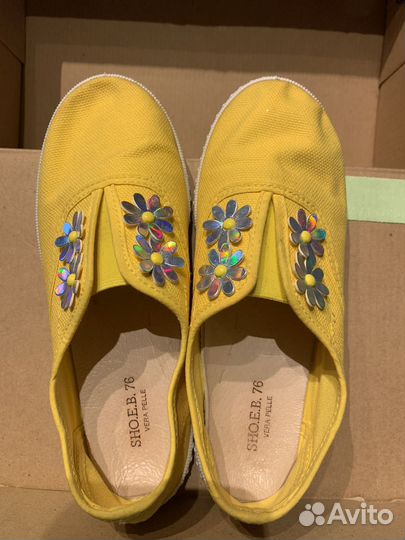 Слипоны для девочки 34