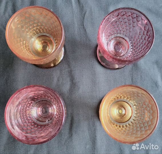 Бокалы для вина воды новые,толстое стекло