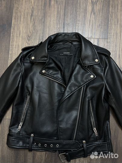 Кожаная куртка косуха zara