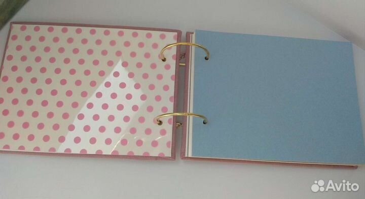 Фотоальбом на кольцах ручной работы