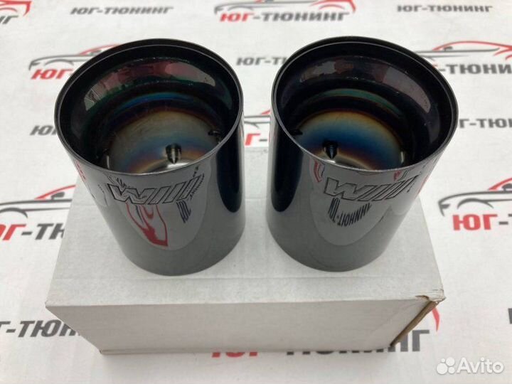 Насадки на выхлоп BMW M-Performance темный хром 79