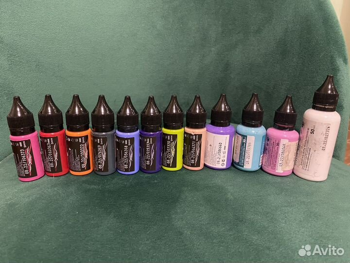 Краска для тату набор Tatoo ink