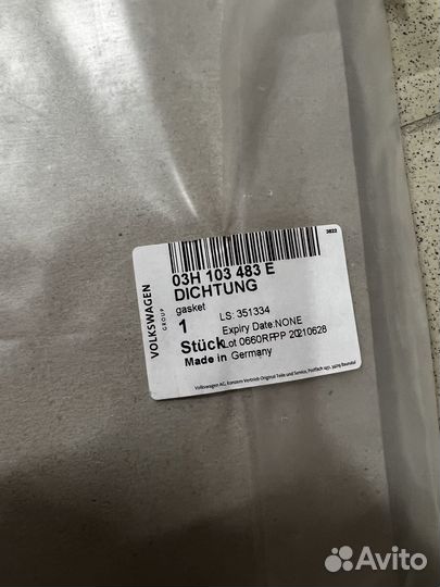 Прокладка 03H103483E VAG Touareg