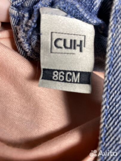 Джинсовый сарафан для девочки 86-92