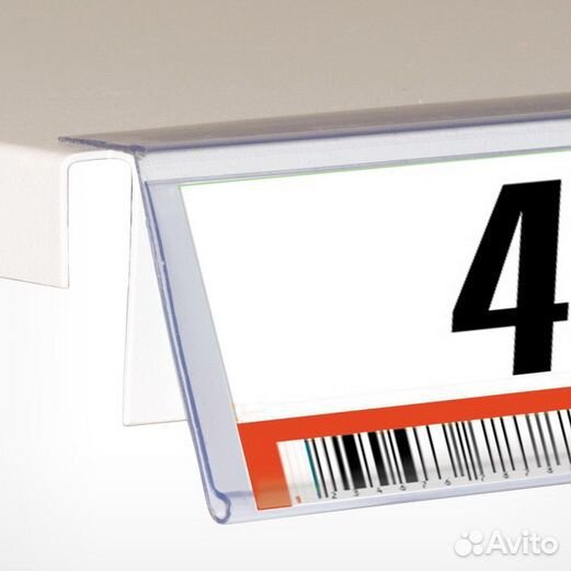 Ценникодержатель полочный самоклеющийся HEL39 дли