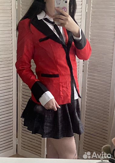 Костюм для косплея аниме Kakegurui Jabami Yumeko