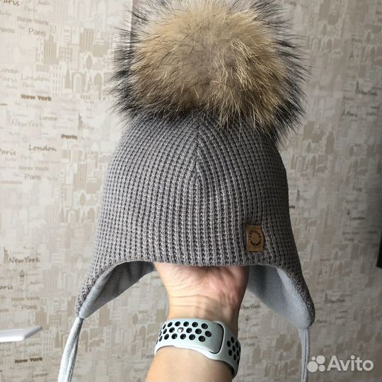 Зимние шапка и снуд 44-46
