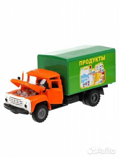 Машинка ЗИЛ 130 пластиковая, инерция, свет, звук