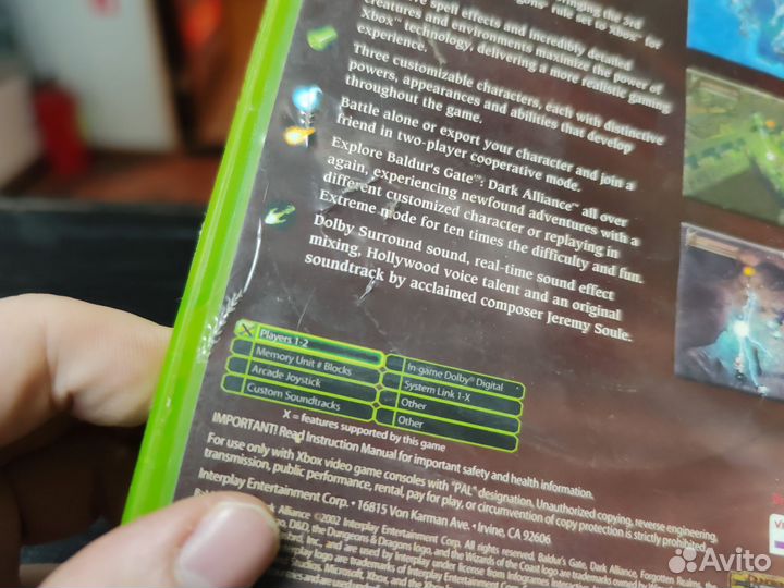 Baldur's gate dark alliance Xbox