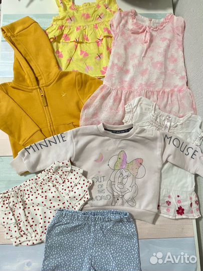 Пакет одежды на девочку 74 80