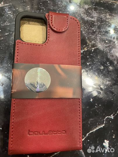 Чехол натуральная кожа на iPhone 12