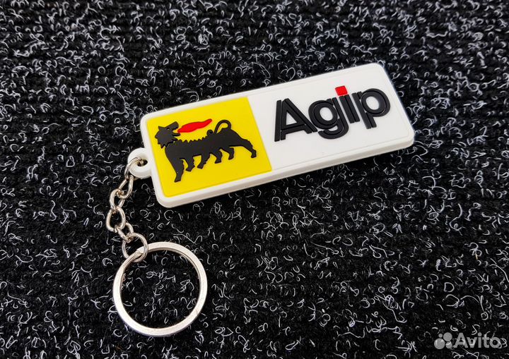 Брелок Agip (Белый+желтый)