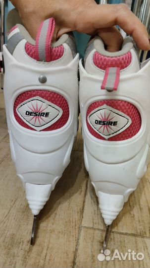 Коньки детские раздвижные 34 37