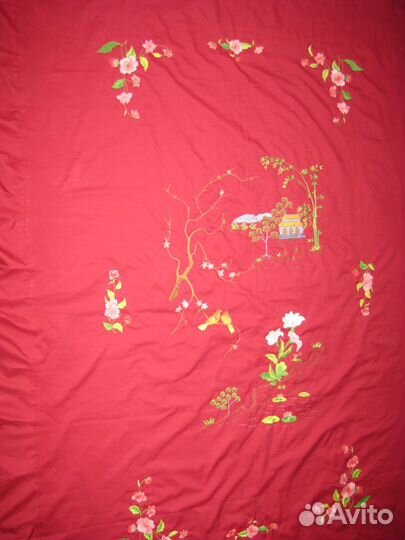 Покрывало Китай шелк времен СССР