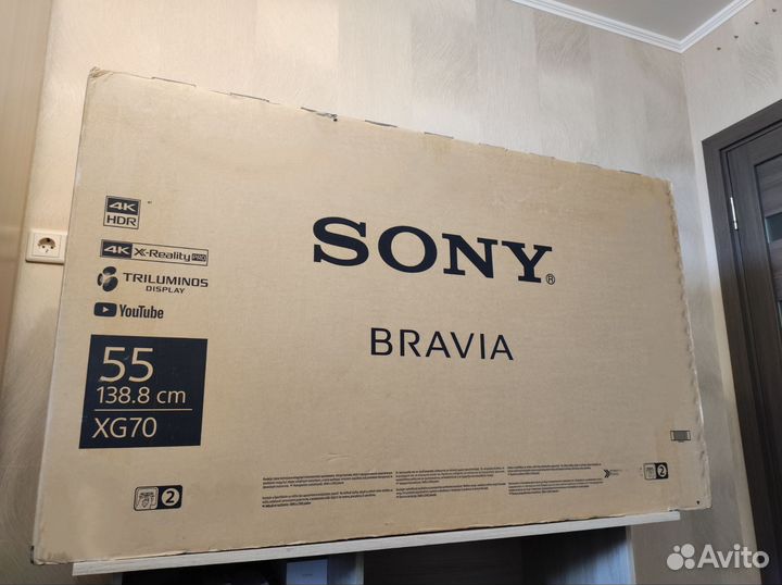 Огромный 4K Sony Bravia 140см SMART Wi-Fi
